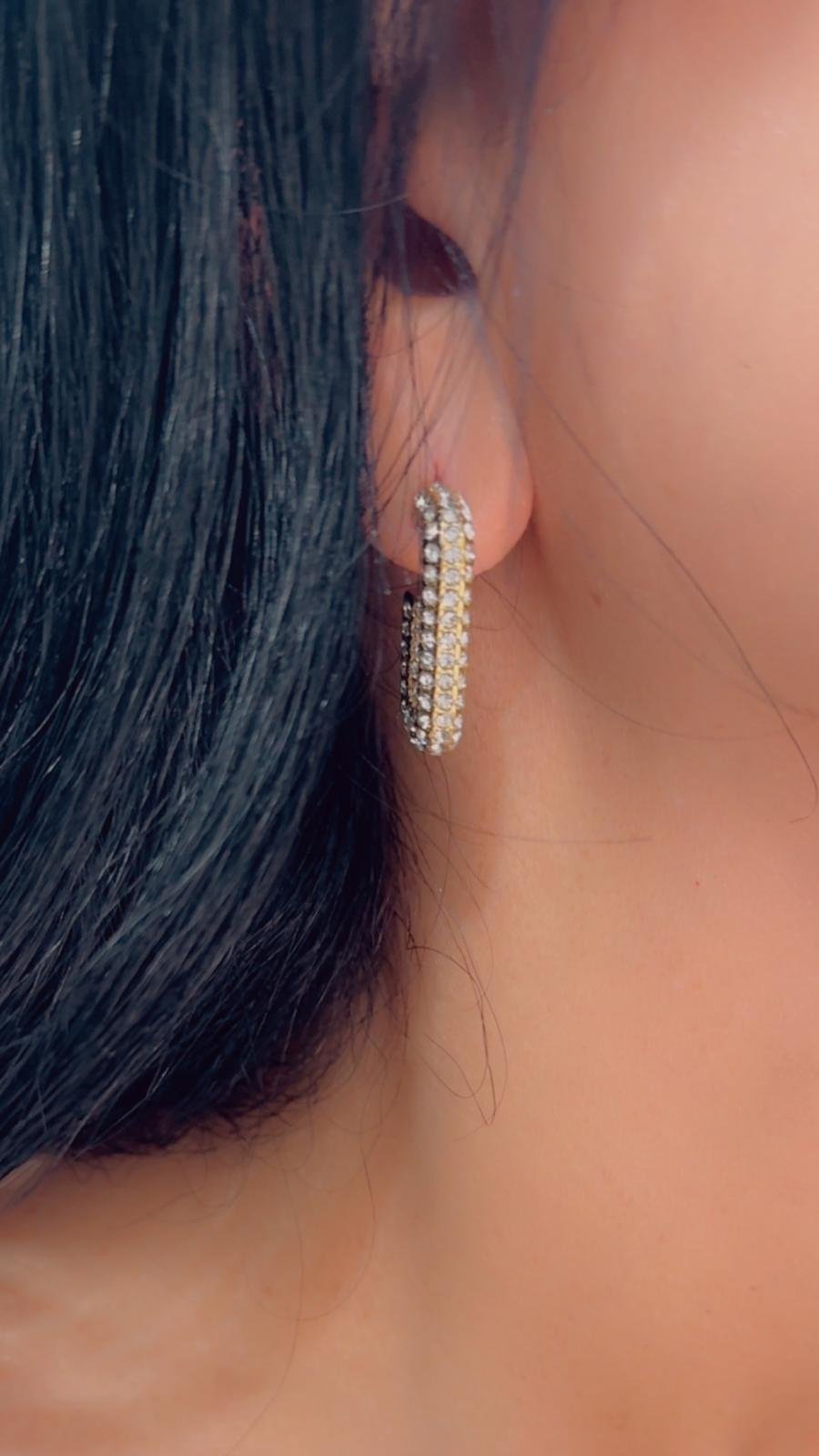 LUNA GOLD EARRINGS - الصورة 4