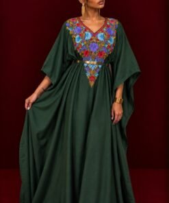 Alternative view of INDIAN DRESS - OLIVE