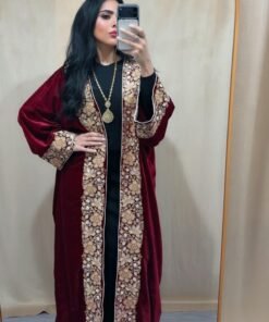 VELVET BESHT - MAROON