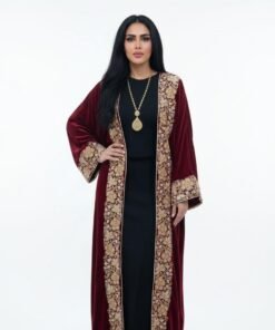 VELVET BESHT - MAROON