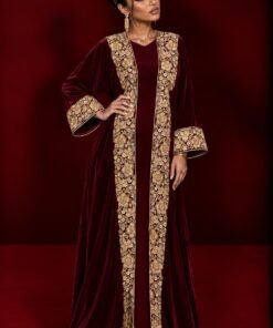 VELVET BESHT - MAROON
