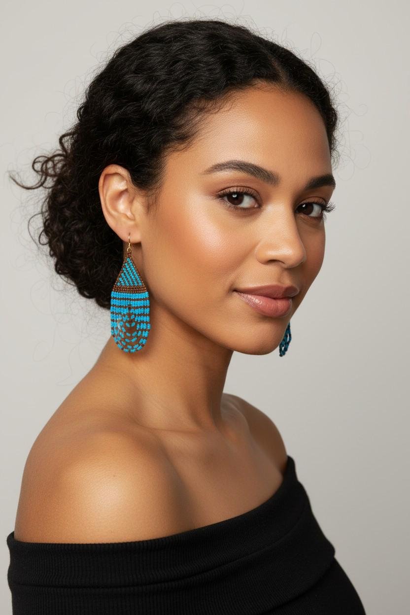 MEXICAN SKY EARRINGS - الصورة 3